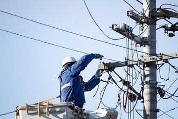 電柱高所作業
